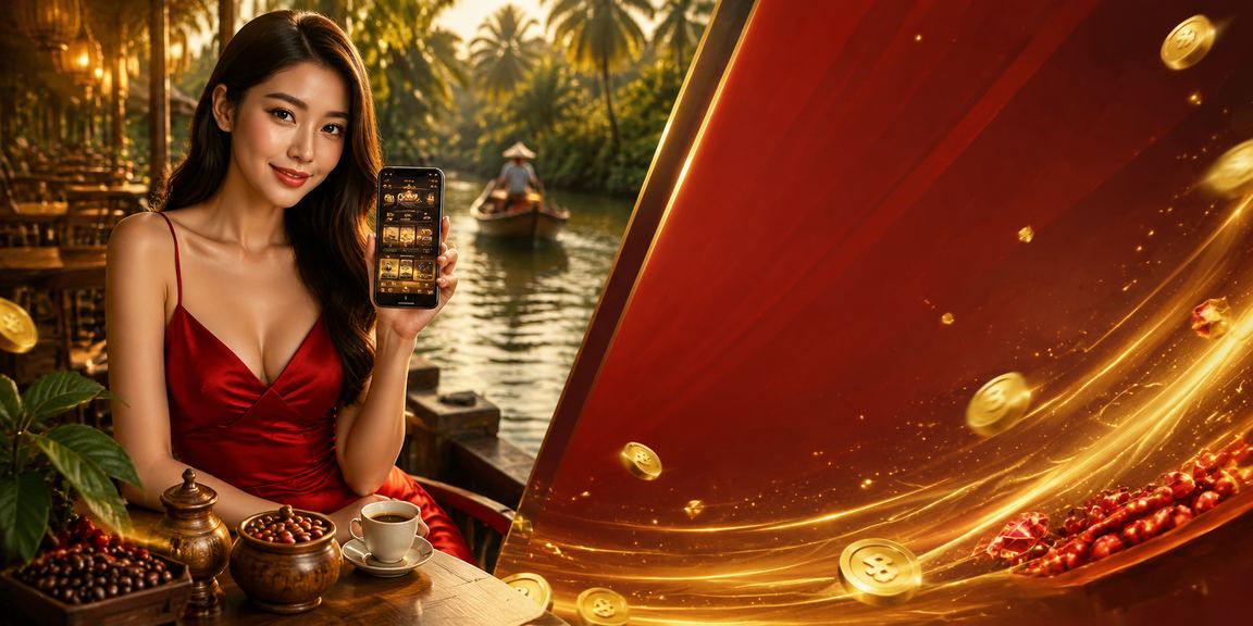 Người dùng vùng đồng bằng sông Cửu Long kiểm tra thưởng hoàn tiền trong lúc uống cà phê sáng